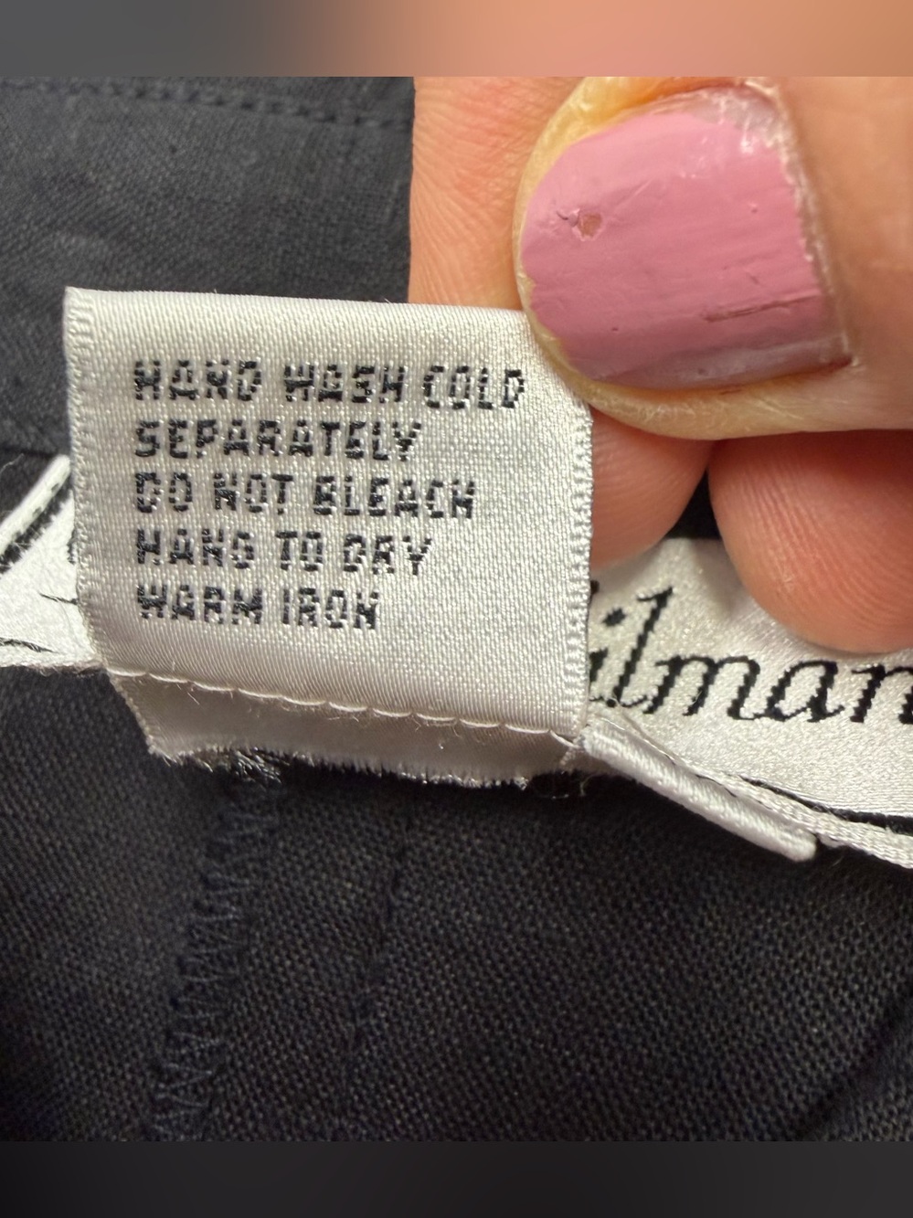 VTG Diane Gilman Black Linen Blend Blouse Top Sz XL Multicolor Button Accent NWT - Picture 14 of 15